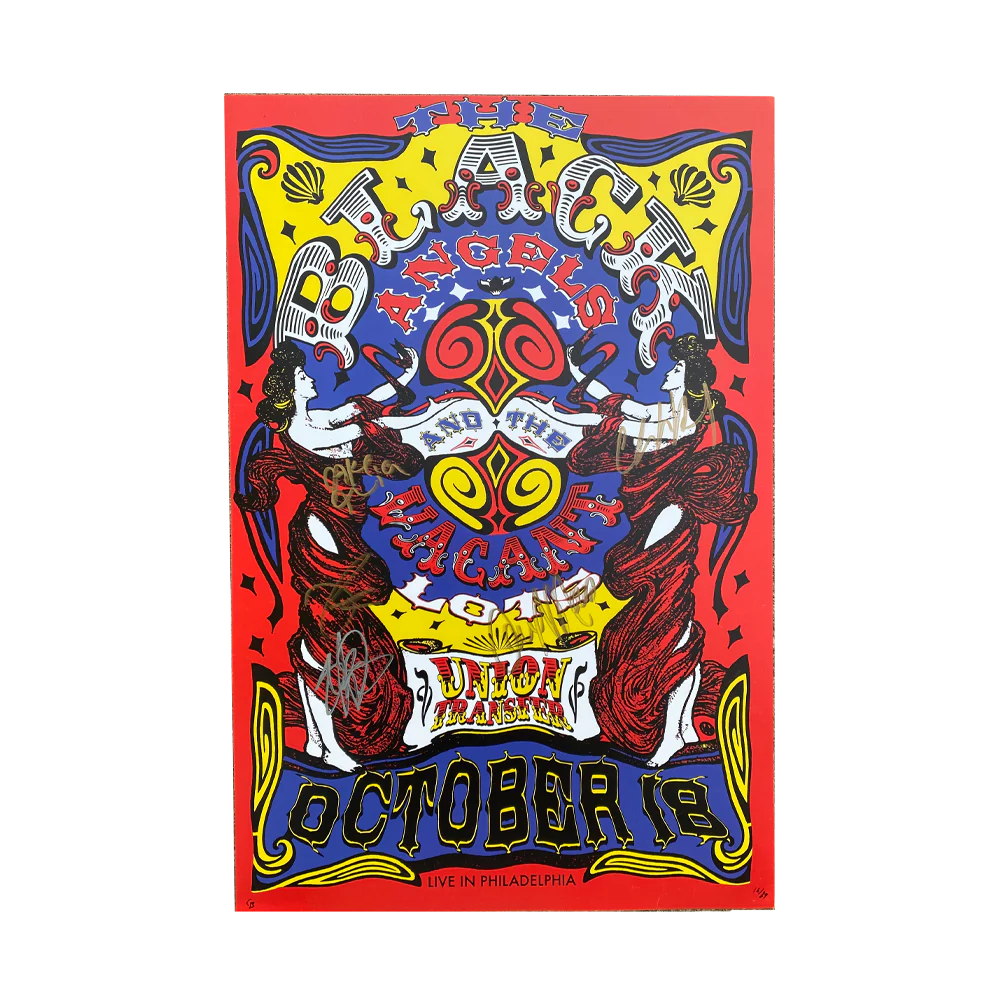 2022 Philadelphia Poster Signed The Black Angels Official Store