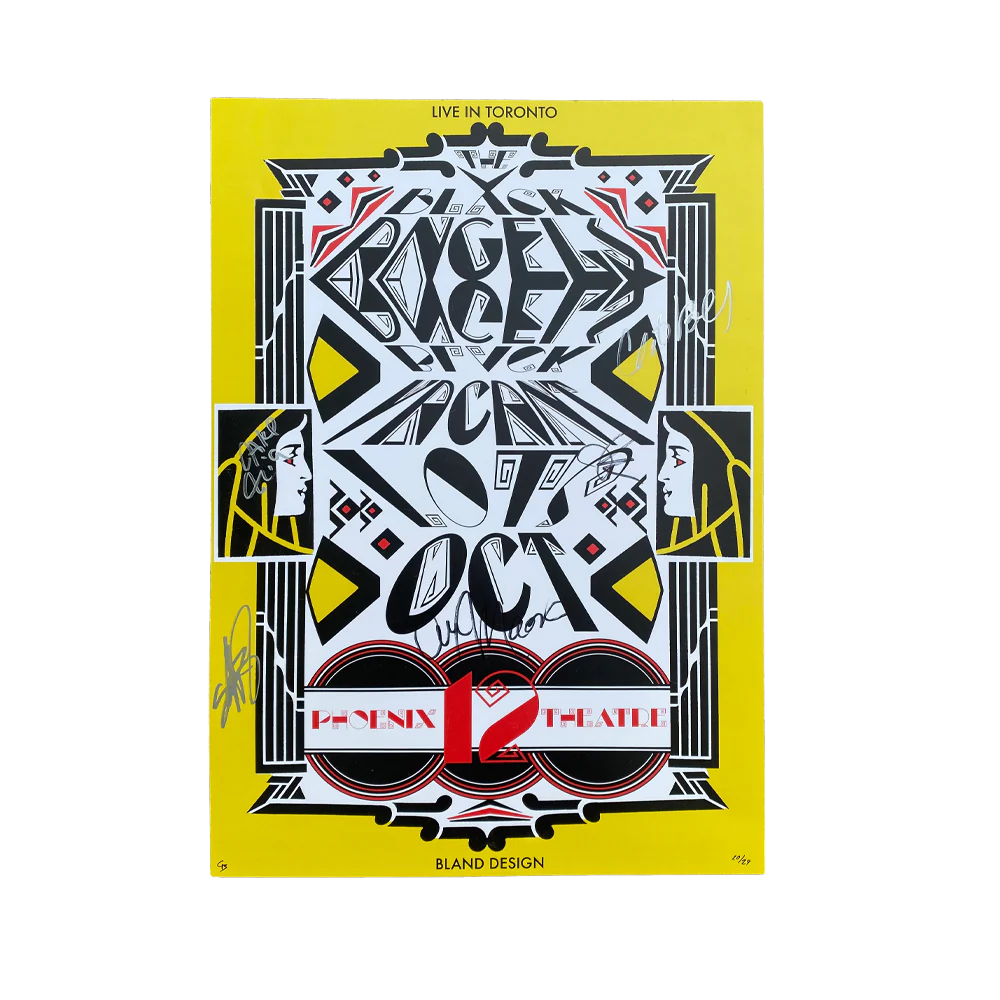 2022 Toronto Poster Signed The Black Angels Official Store