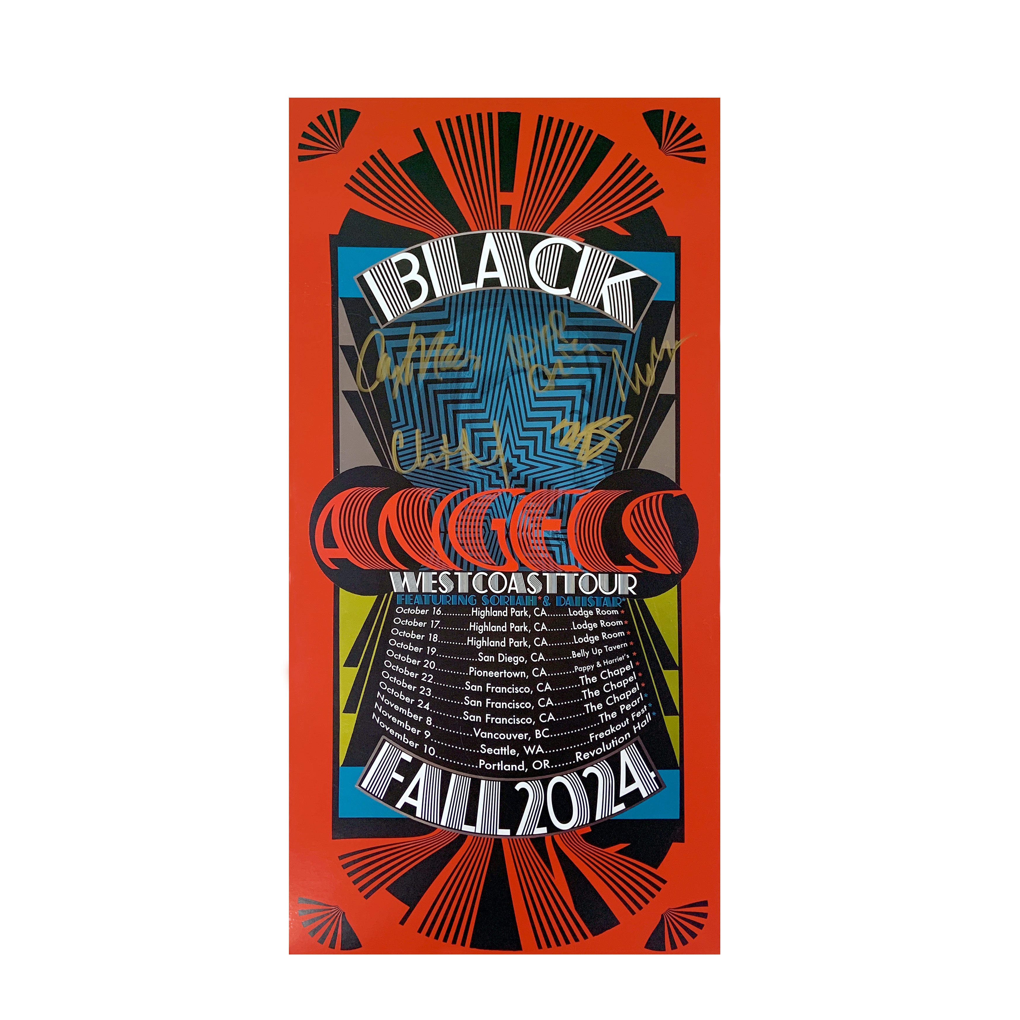 2024 West Coast Tour Foil Poster - Signed – The Black Angels