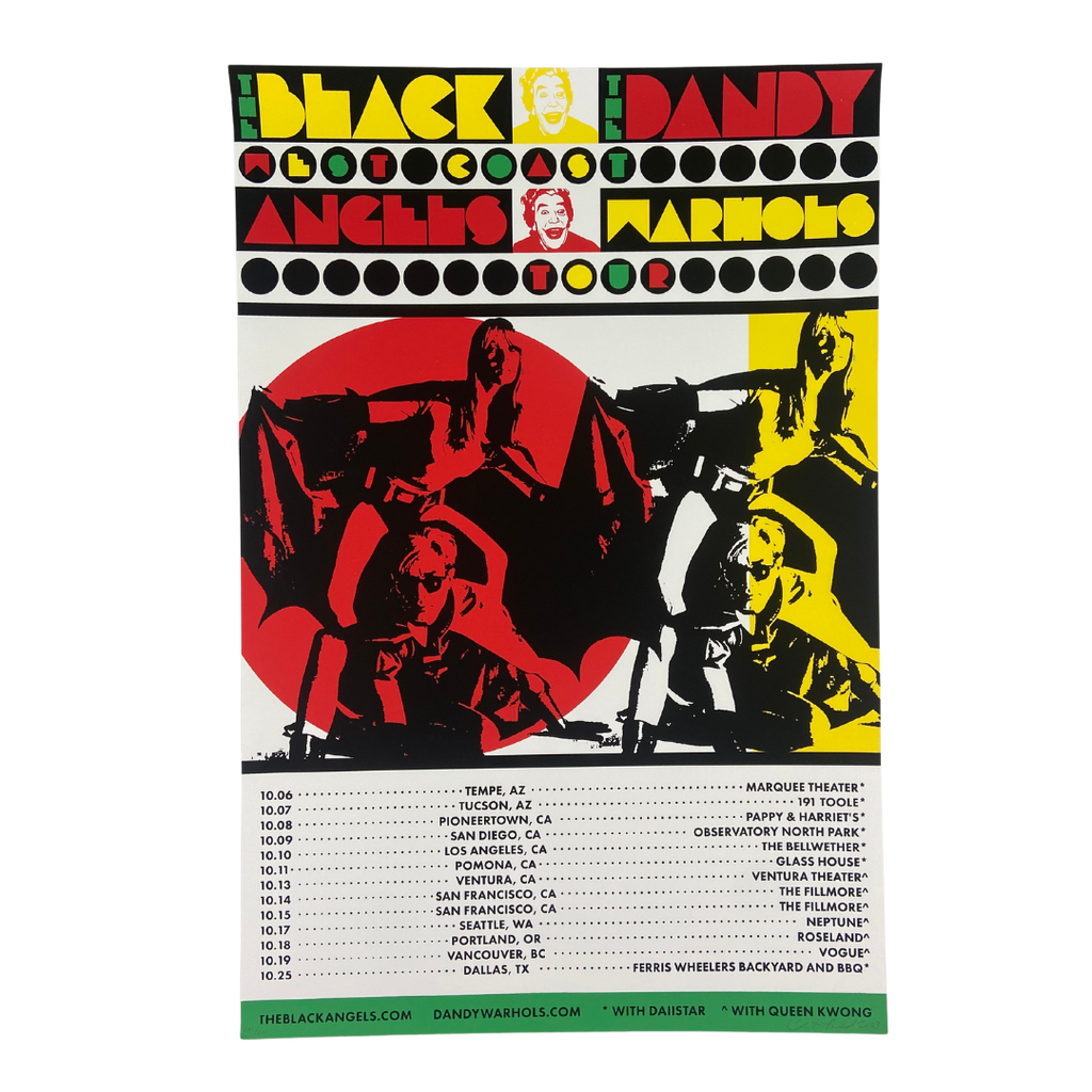 The Black Angels / Dandy Warhol Tour Poster - Unsigned