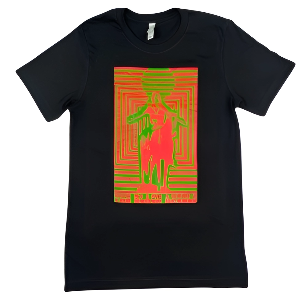 Horse and Rider Tee - Red/Green